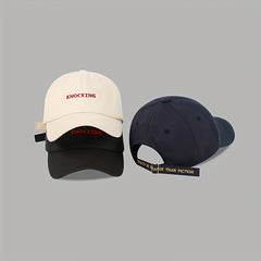 Letter Embroidery Hip Hop Baseball Cap Casual Unisex Cotton Dad Hat Adjustable