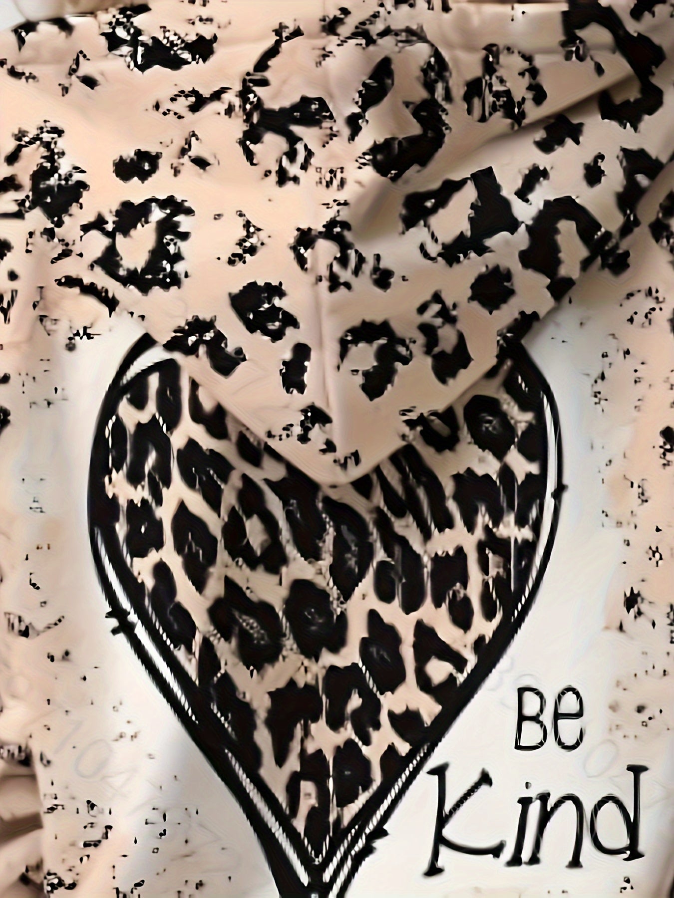 Leopard Print Hoodies Girls Comfy Hooded Pullover Kids Clothes
