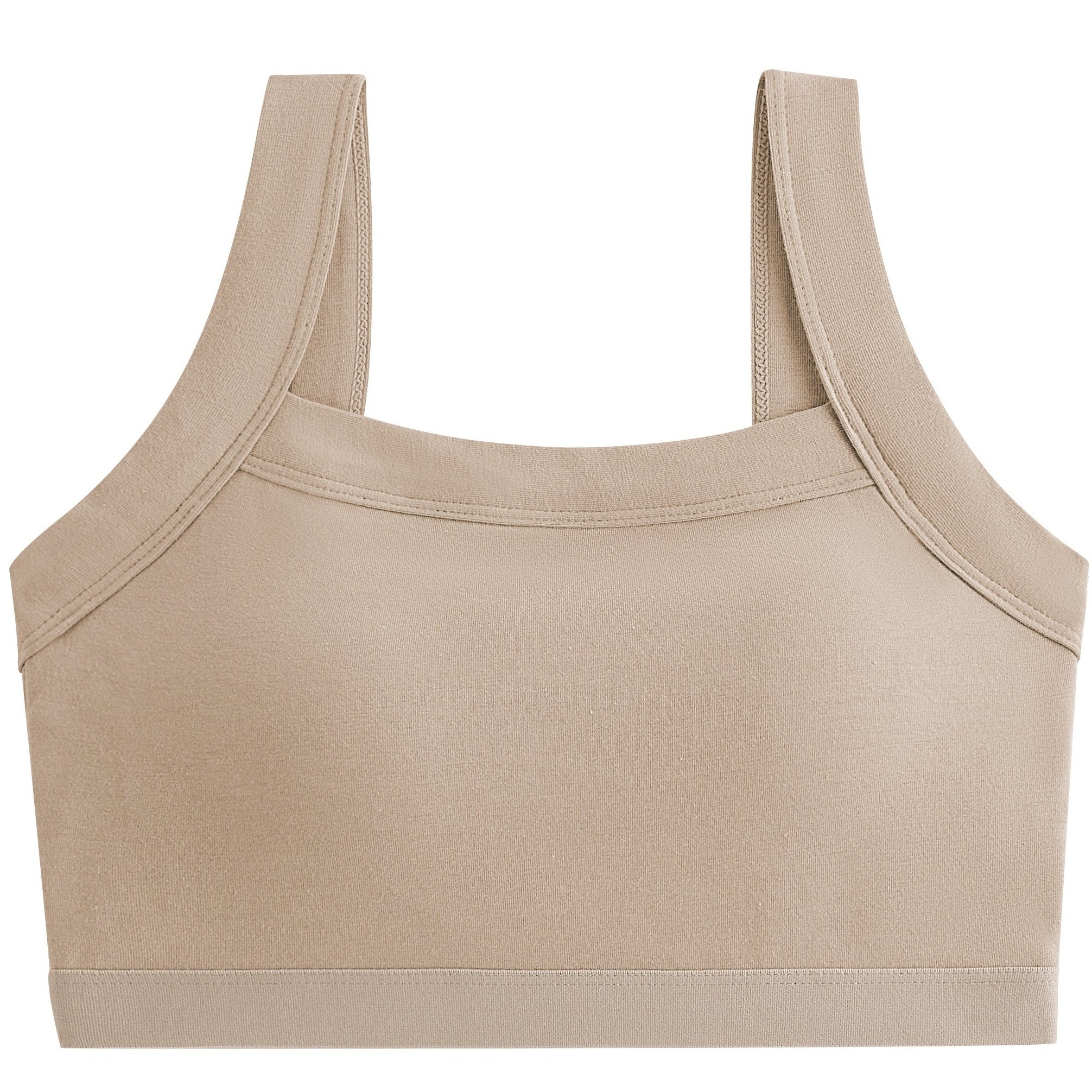 Summer Solid Sports Bra with Beauty Back Cami Workout Fitness Bra