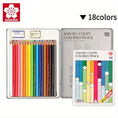 Sakura Professional Artist Drawing Pencils Set 18 Colors