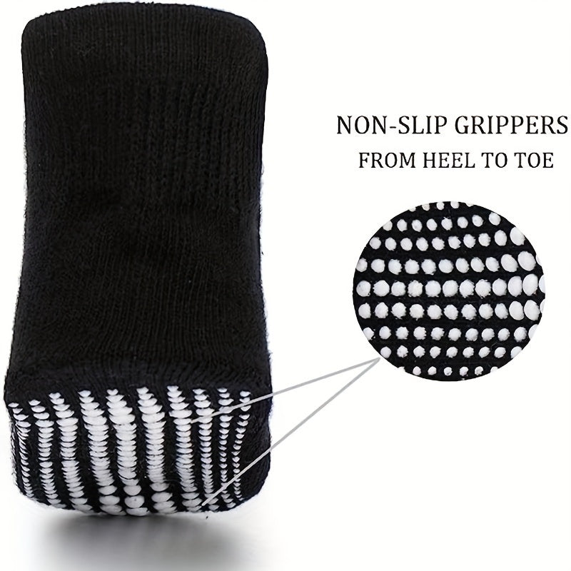 6 Pairs Baby Anti Slip Grip Ankle Socks for Boys Girls Toddlers Infants
