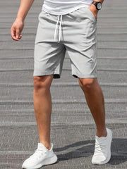 Stretch Graphic Drawstring Shorts for Men