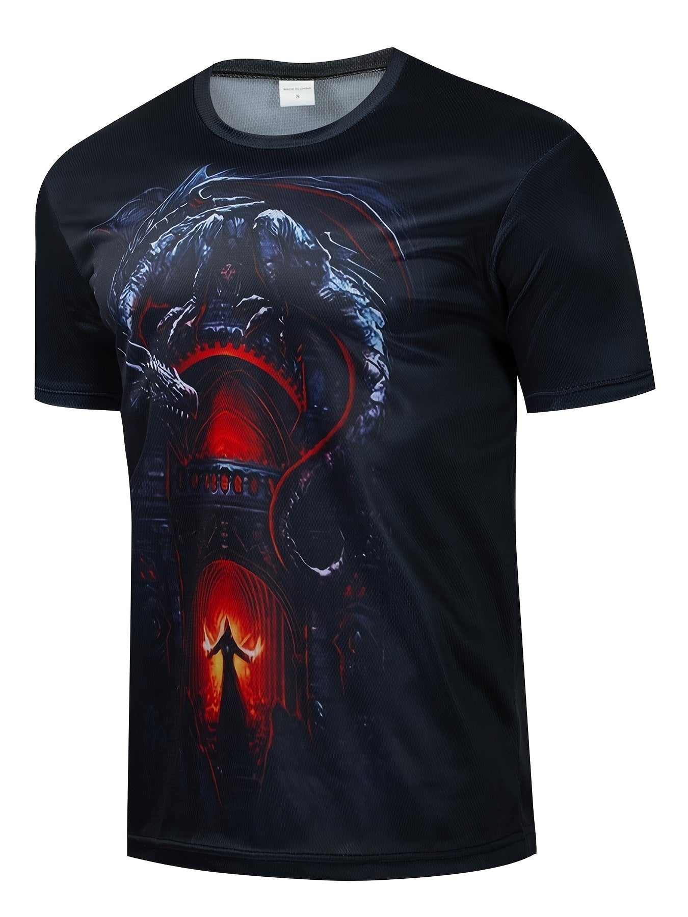 Men's Animal Graphic T shirt 3D Print Stretch Tee Top