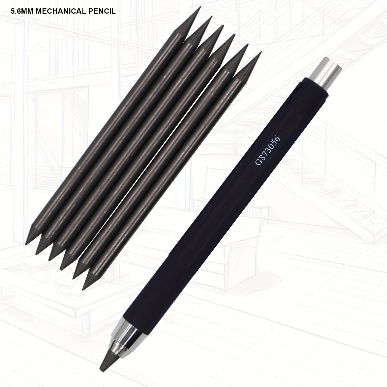 5 6mm 4B Mechanical Pencil Auto Clutch Core Holder for Drawing Writing Sketch