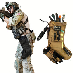 Christmas Stocking Molle Storage Bag Xmas Ornament For Family Decor