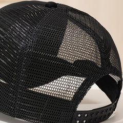 Bear Print Baseball Cap Summer Sunshade Breathable Peaked Cap