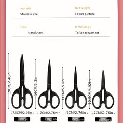 Stainless Steel Office Scissors Teflon Coated Anti Rust Anti Stick Scissors