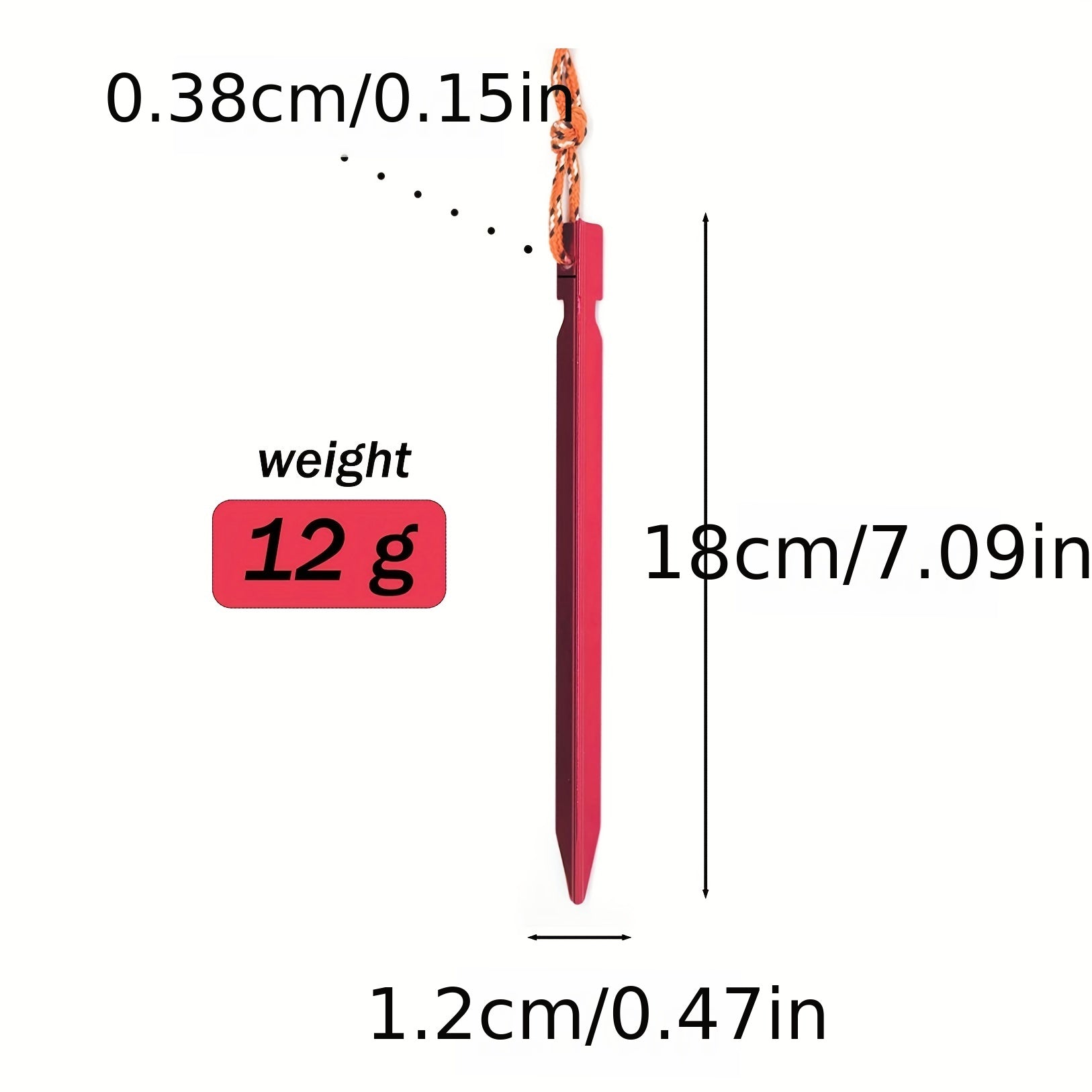 10pcs Heavy Duty Tent Stakes Aluminum Pegs for Camping Tents