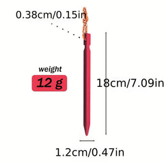 10pcs Heavy Duty Tent Stakes Aluminum Pegs for Camping Tents