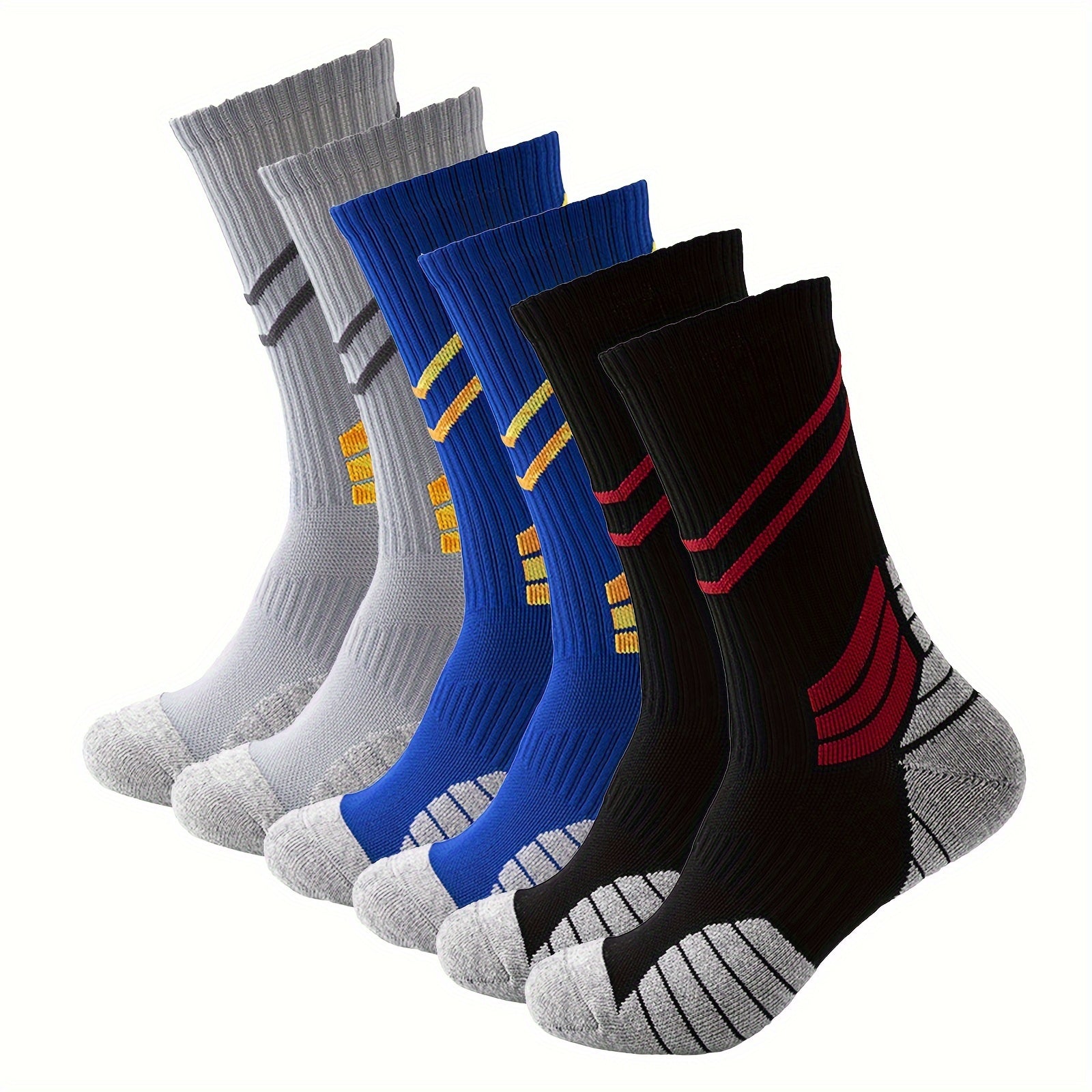 Men's Mid Crew& Ankle Sport Socks Set