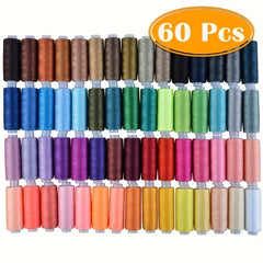 60 Colors Sewing Thread Set Mixed 6m Each Roll Knitting Accessories