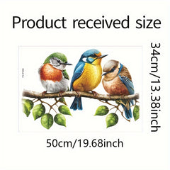 Cartoon Tree Branch Bird Wall Sticker PVC Removable Waterproof Home Decor