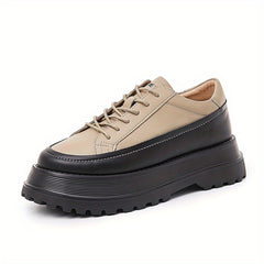 Women's Thick Bottom Faux Leather Outdoor Shoes