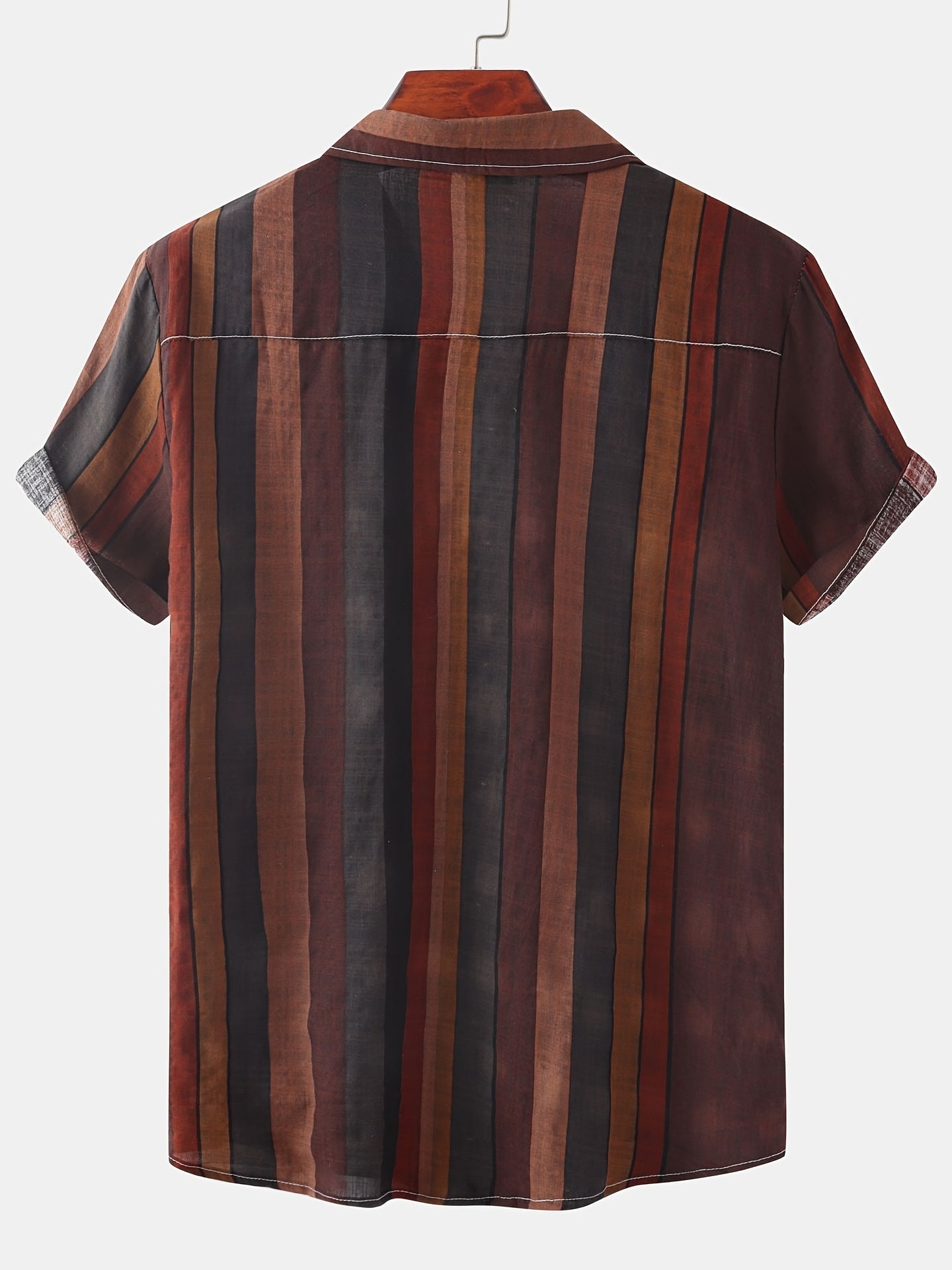 Mens Semi Formal Stripe Pattern Shirt