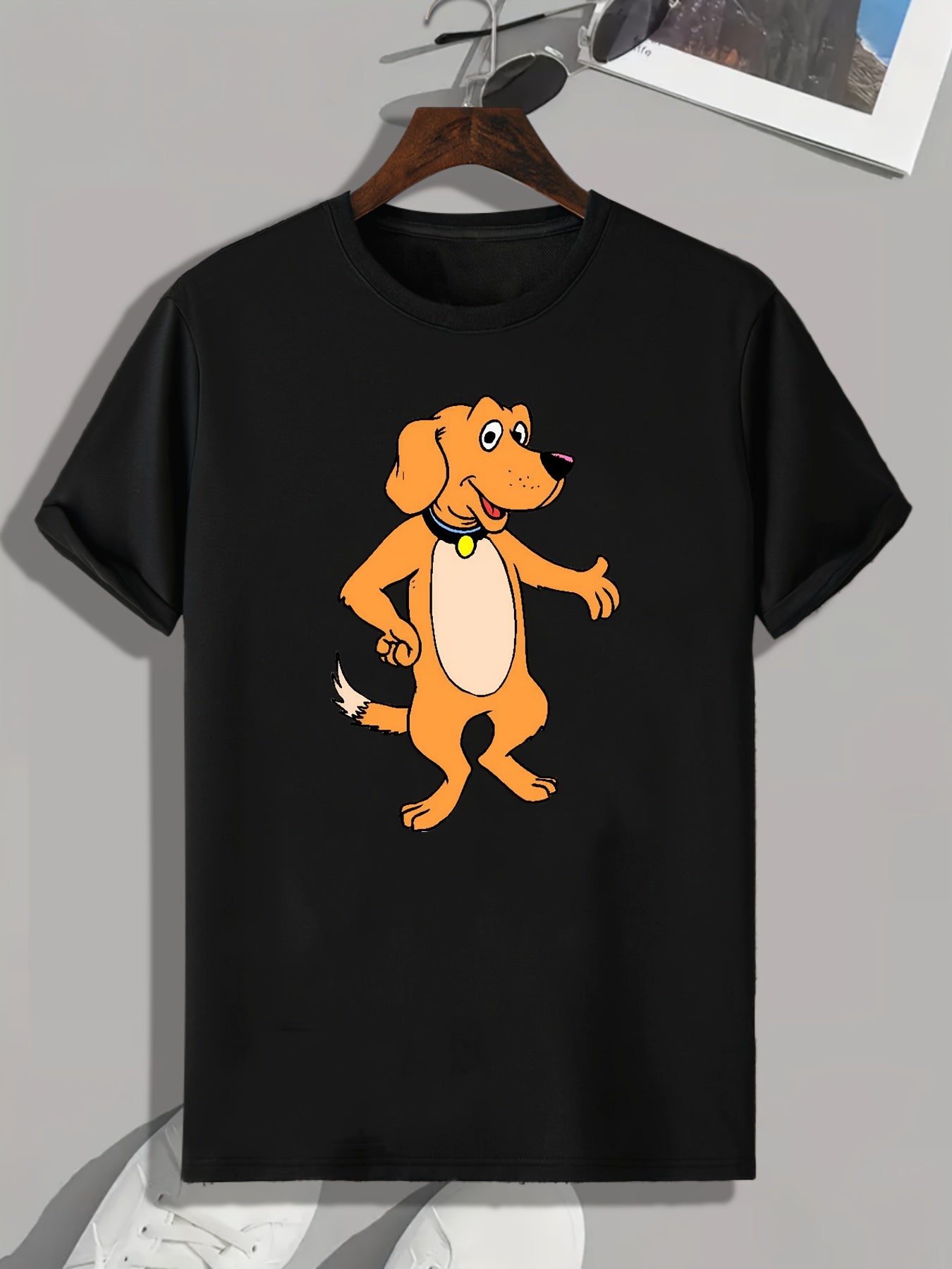 Dog Print Men's Graphic T shirt Casual Comfy Tees For Summer