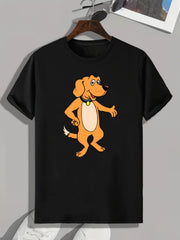 Dog Print Men's Graphic T shirt Casual Comfy Tees For Summer