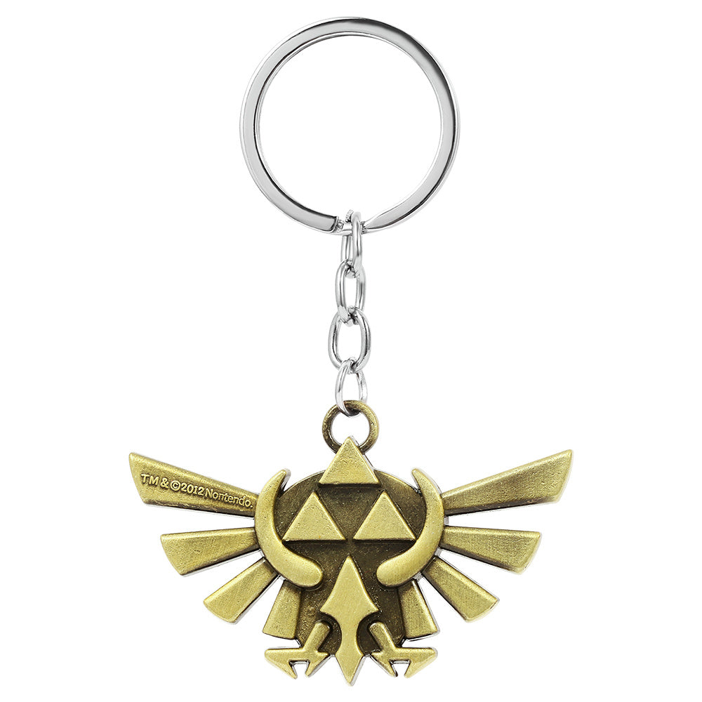 Triangle Power Sky Sword Metal Keychain