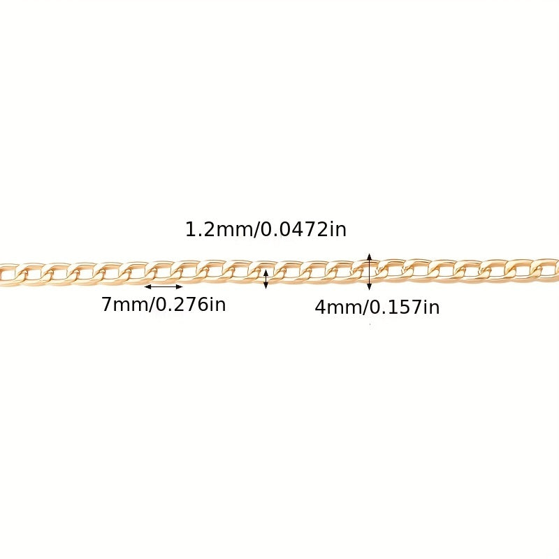 Cuban Link Chain Hip Hop Punk Style Necklace Material DIY Jewelry B