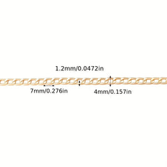 Cuban Link Chain Hip Hop Punk Style Necklace Material DIY Jewelry B