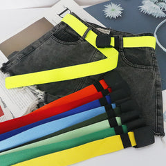 Metal Canvas Belt Width Hypoallergenic Trouser Belt For Women