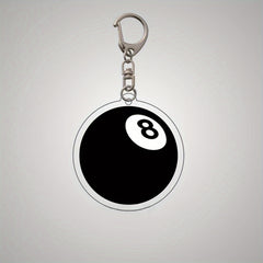 Metal Dice Keychain Billiard Key Chain for Players