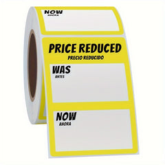 300 Yellow Adhesive Labels 2x3 Inch on 40mm Core Copperplate Paper