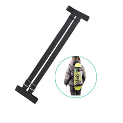 Adjustable Ski Carrier Straps and Backpack Belts with Kids Ski Pole Accessories