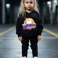 Girls Hoodies Jogger Pants Set For Sports Spring Fall Christmas Gift Boys