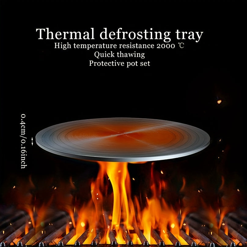 Quick Thawing Heat Diffuser Plate with Handle 4mm Thickness
