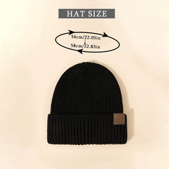 Soft Warm Knitted Unisex Beanie Hat Christmas Gift