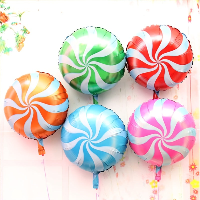 18" Lollipop Windmill Foil Balloons - Christmas Birthday Party Decoration