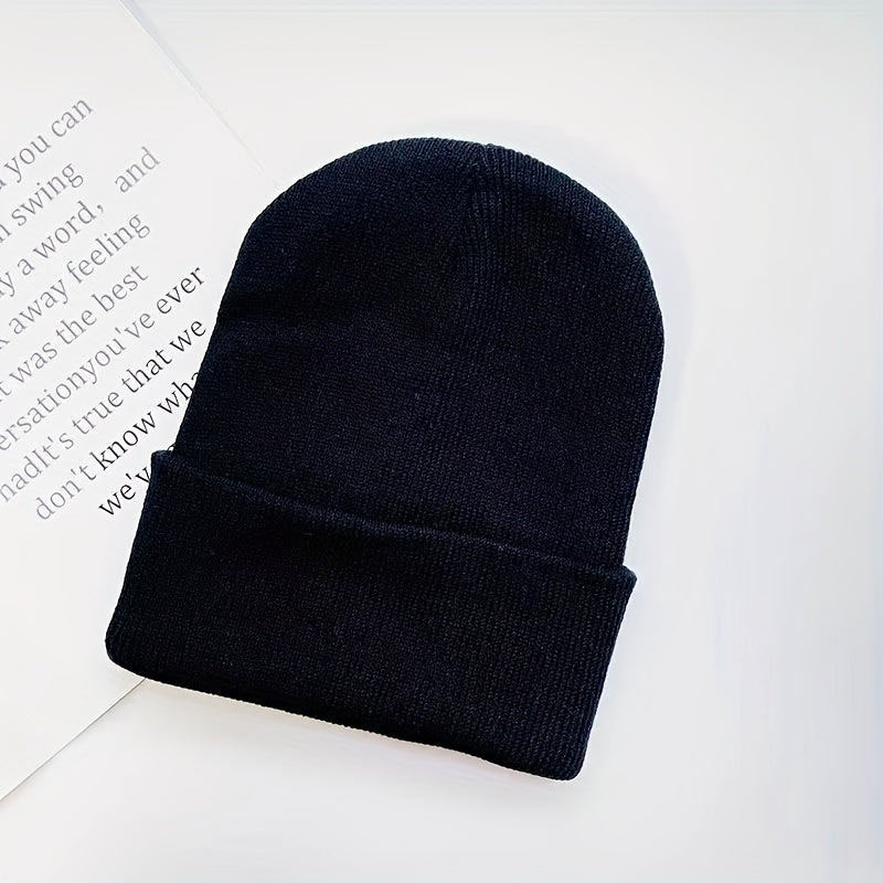 Outdoor Solid Knitted Hat for Men and Women