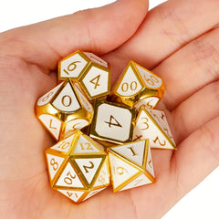 7pcs Digital Dice Desktop Game Accessories Mini sided Met