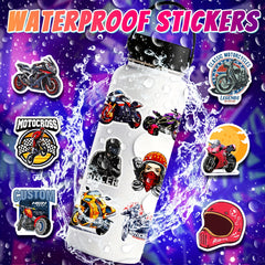 50pcs Motorcycle Club Stickers Waterproof Stickers For Kids Teens Adults