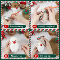 Christmas Dwarf Crochet Kit with Video Tutorials