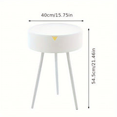 Creamy Wind Bedside Cabinet Modern Household Bedroom Small Bedside Storage Cabin