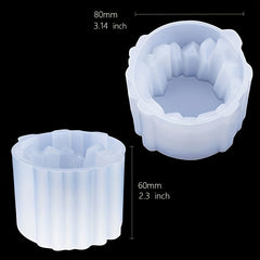 Crystal Candle Holder Resin Mold for DIY Jewelry Storage Box Crafts