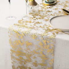 Glitter Foil Mesh Table Runner Roll Decorative Dining Table Centerpiece