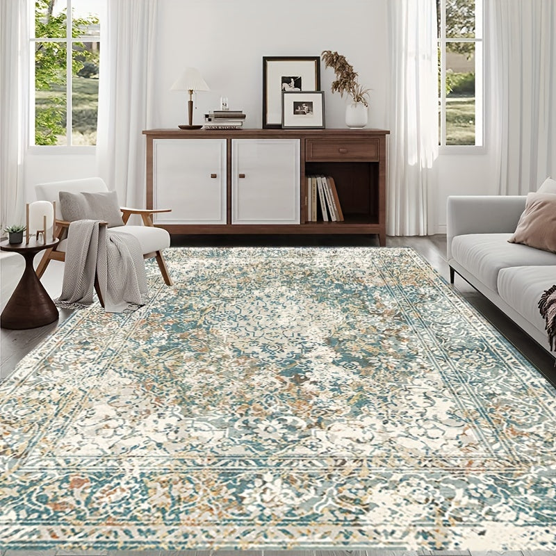 Boho Distressed Persian Area Rug Soft Washable Durable Carpet for Home Decor