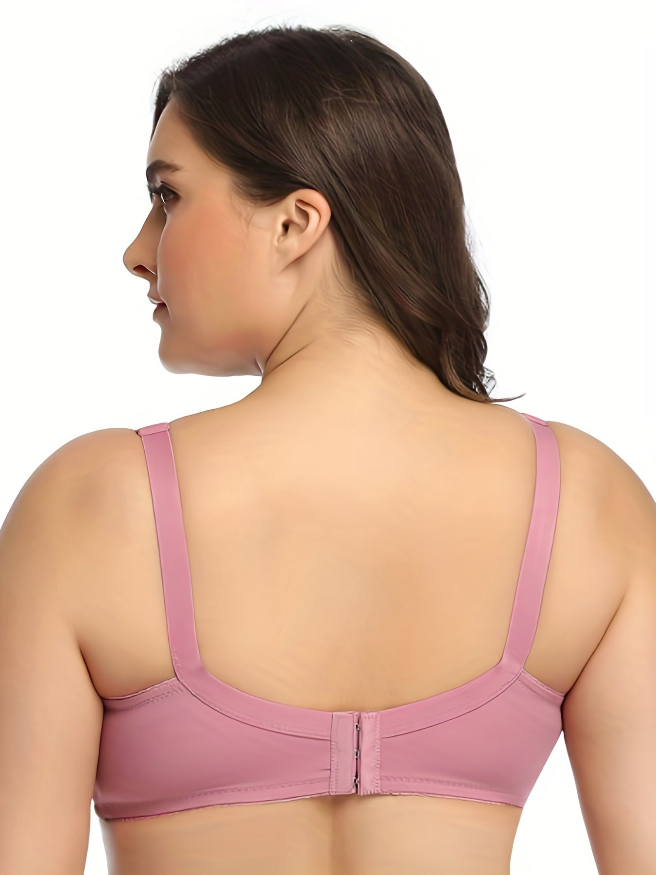 Solid Push Up Bra Comfy & Breathable Women's Lingerie