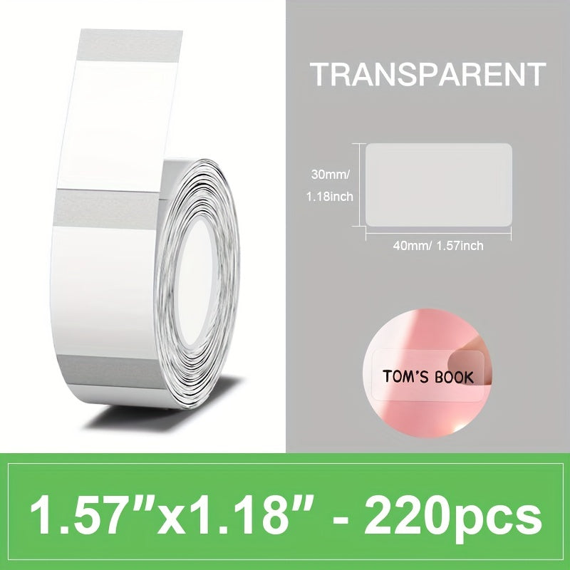 Transparent Label Maker Tape for MARKLIFE P11 P12 P15 P50S Label Printer