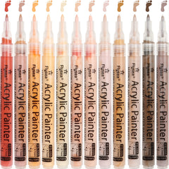 12pcs Acrylic Marker Pen Animation Graffiti Brush Body Painting Pen