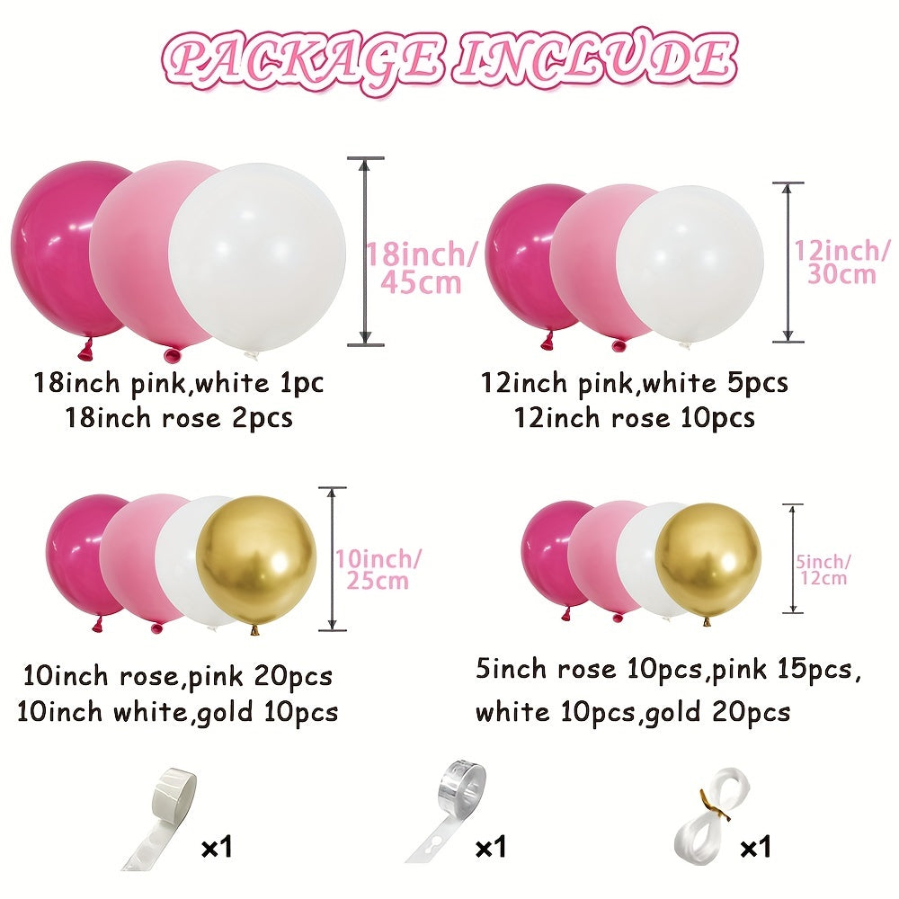 130pcs Latex Balloon Garland Arch Set For Party Decoration