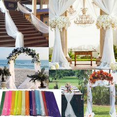 Transparent Tulle Wedding Dress Element Flower Party Decoration Roll