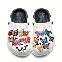 16pcs Cartoon Anime Shoe Charms Decorations for Slide Sandals