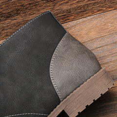 Men's Retro Ankle Desert Boots Wear-resistant Non-Slip Lace-up Boots