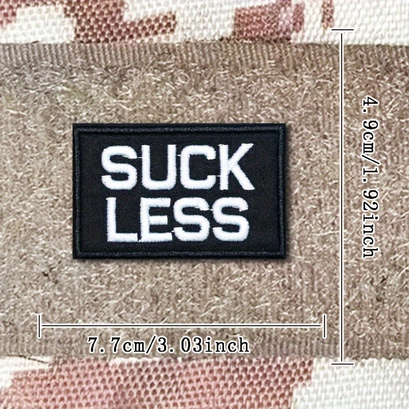 Suckless Embroidered Morale Patches w/ Hook and Loop for Gear