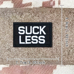 Suckless Embroidered Morale Patches w/ Hook and Loop for Gear