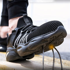 Men's Steel Toe Work Safety Shoes Lightweight Construction Sneakers
