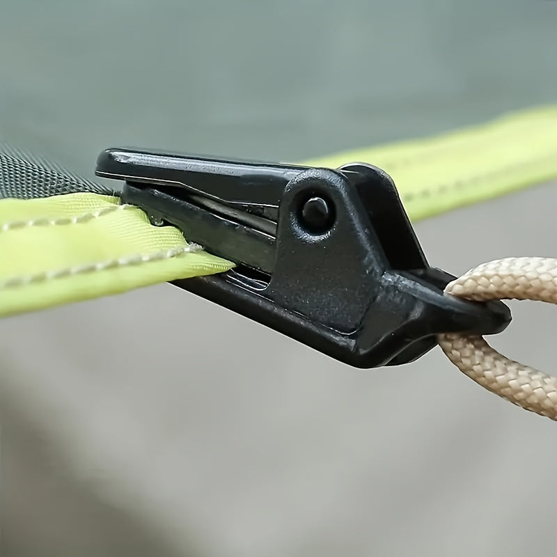 20pcs Outdoor Tents Mini Crocodile Clip Windproof Rope Fixed Clip